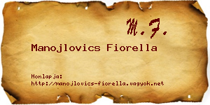 Manojlovics Fiorella névjegykártya